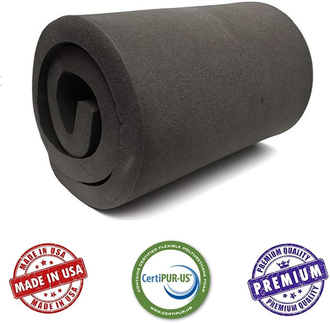 AK TRADING CO. 1" H X 30" W X 72" L CertiPUR-US® Certified Rubber Foam Sheet - Image 3