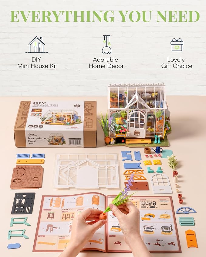 Rowood DIY Miniature House Kit, Mini Dollhouse KIt, Mayberry Street Craft Model - Image 4