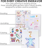 Grabie Set of 42 Glitter Gel Pens Set, 1.0mm Fine Tip Gel Pens - Image 4