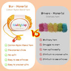 WaldyWop Beginner Crochet Kit: Wobbles Crocheting Starter Kits - Image 3
