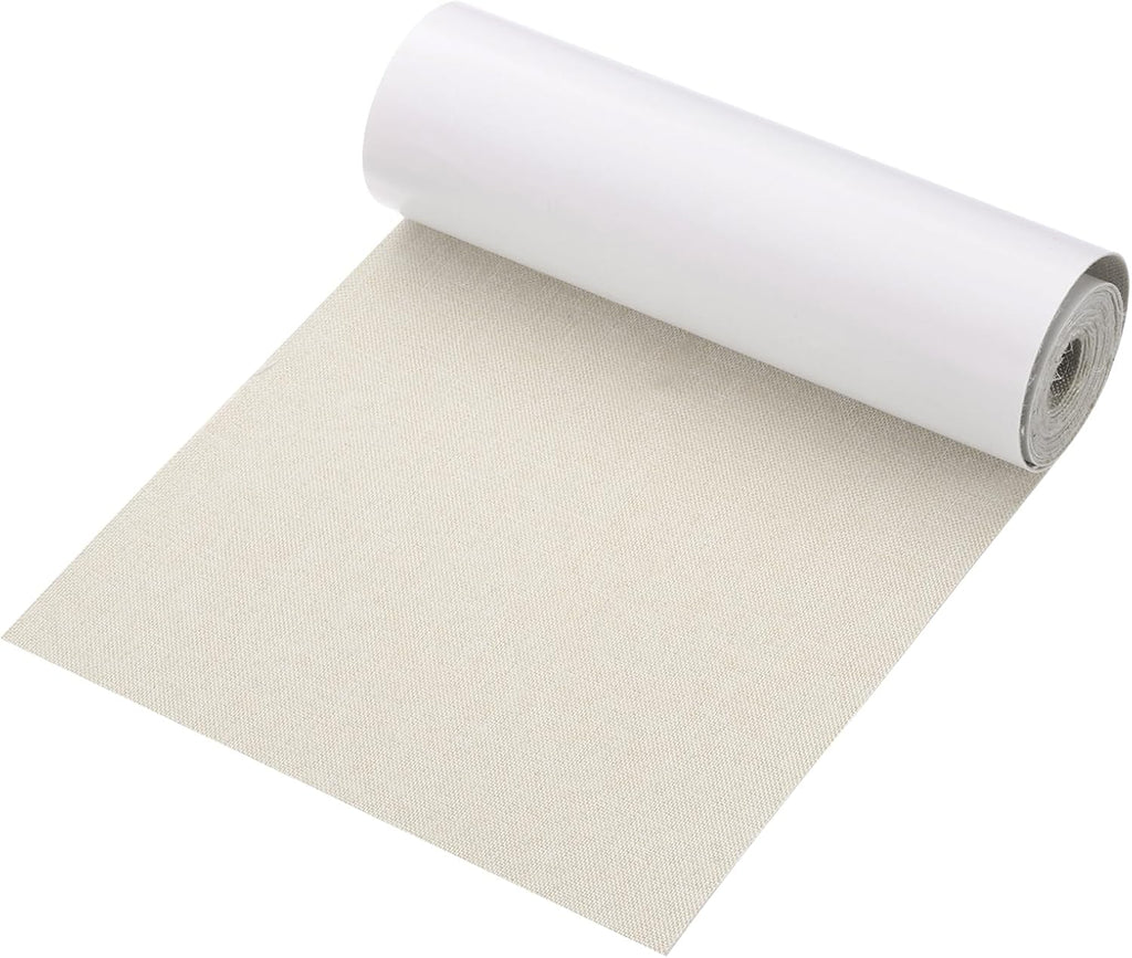 PATIKIL 70x6.2 Inch Linen Repair Tape, Repair Fabric Patch Self Adhesive Couch Patch Line Repair Patch for Furniture Sofa Car Seats Office Chairs, Khaki