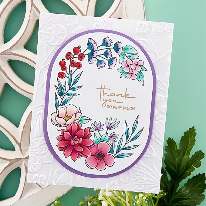 Oval Border Die Cuts for Card Making, Metal Cutting Dies Embossing Paper Dies - Image 4