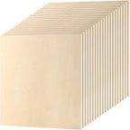 MUKCHAP 20PCS 10 x 10 x 1/4 Inch Square Plywood Boards, 6mm Unfinished Basswood by MUKCHAP