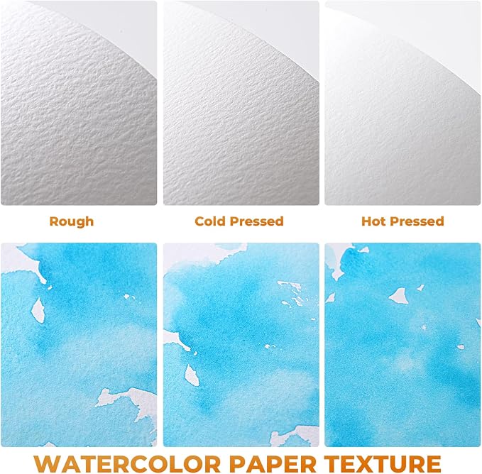 Fuumuui Watercolor Paper Block 9x12 Inch, Smooth Surface 100% Cotton Watercolor - Image 5