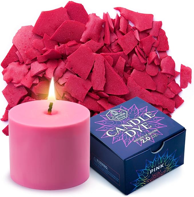 Pink Candle Dye 2oz for Soy Candle Making – Highly Concentrated Candle Wax Dyes by ALEXES