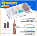 FTEVEN Felting Needles, Wooden Handle, Finger Cots Felting Supplies - Image 2