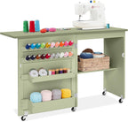Best Choice Products Folding Sewing Table Multipurpose Craft Station & Side Desk by Unknown