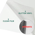 White Glitter Heat Transfer Vinyl 12" x 8 ft HTV - Image 3