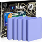50 Count Card Sleeves Hard Plastic, Football and Game Cards by Mlikero