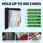 Collectible Trading Card Albums, 4 Pocket Card Binder, 400 Double Sided Pocket - Image 4