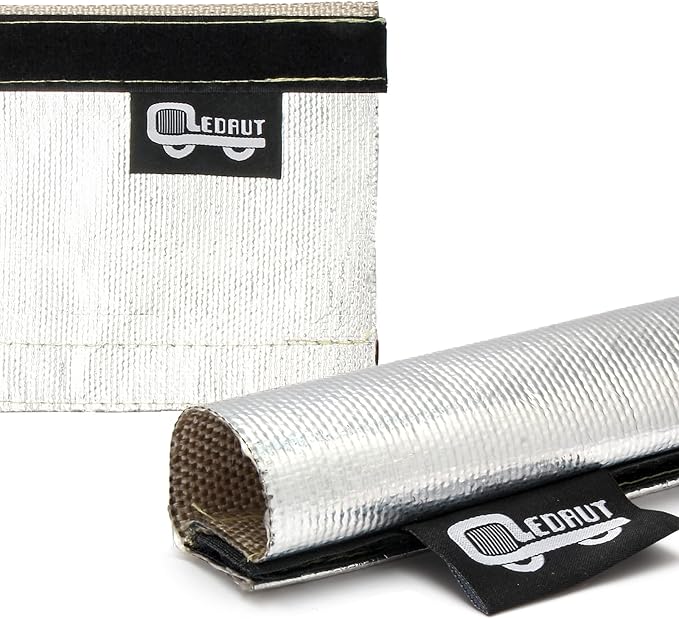 Heat Shroud Aluminized Sleeving Heat Shield fuel line wire heat sleeve - Image 5