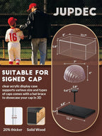JupDec Hat Display Case, UV Protection Signed Hat Transparent Showcase - Image 5