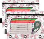 Custom Cute Bows Pink Pencil Pouch - Image 2