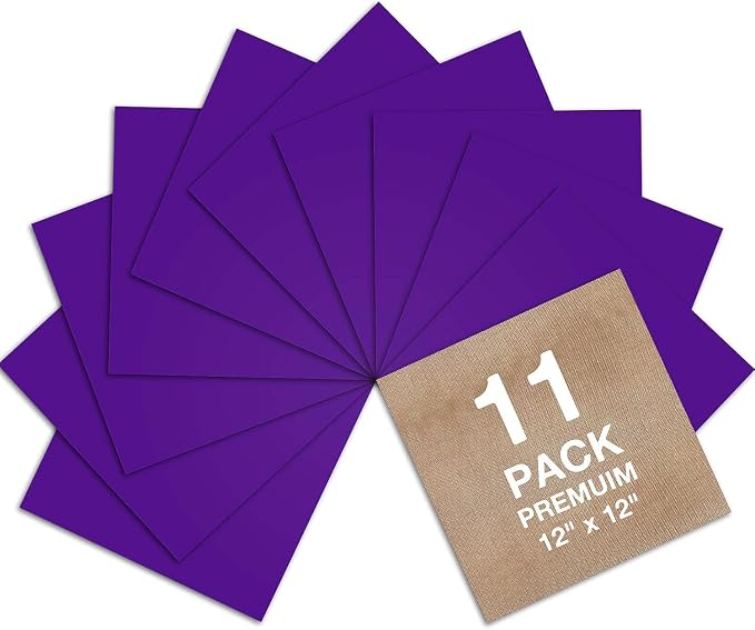 Dysania Purple Heat Transfer Vinyl, 10 Pack 12 x 12in Purple HTV Vinyl | Iron - Image 7