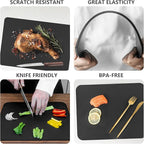 ZVP Thick TPU Cutting Boards for Kitchen, Rubber Flexible Cutting Board Mats - Image 6