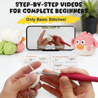 Totiro Crochet Kit for Beginners, Balloon Fish Amigurumi Starter Kit, Easy DIY - Image 2