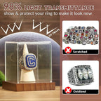 JupDec Championship Ring Display Case 2 Pack, UV Protection - Image 3