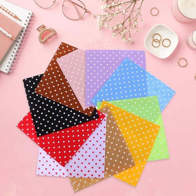 Healifty 20pcs Felt Fabric Sheets, Squares - Image 2