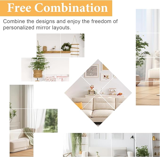 20x20 in Acrylic Mirror Sheet for Wall, 2.5mm Plastic Wall Mirror | Non Glass - Image 5