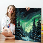 Paint by Numbers Kit for Adults Beginner, Aurora Adult Paint by Number Kits on - Image 5