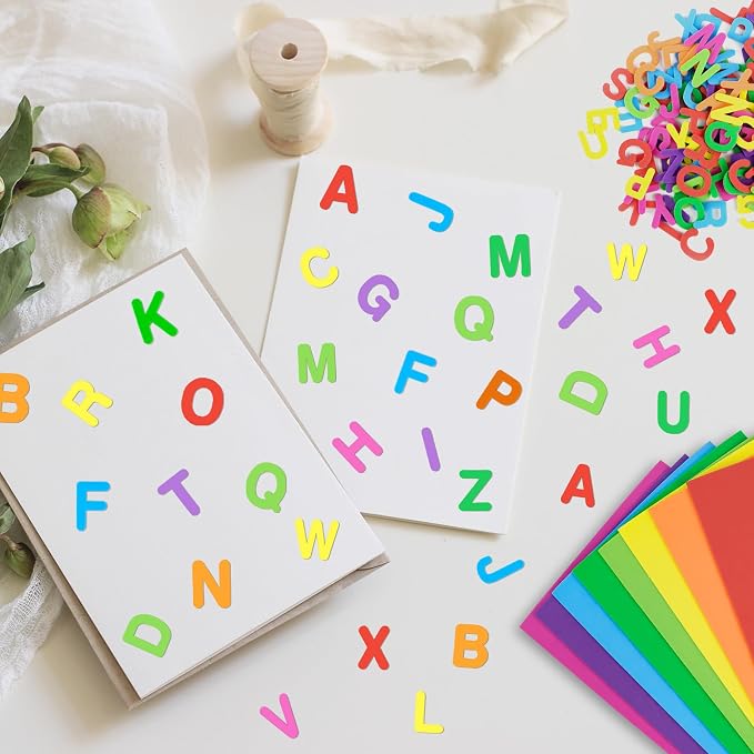 1300Pcs Foam Stickers, 8 Colors Foam Letter Stickers - Image 4