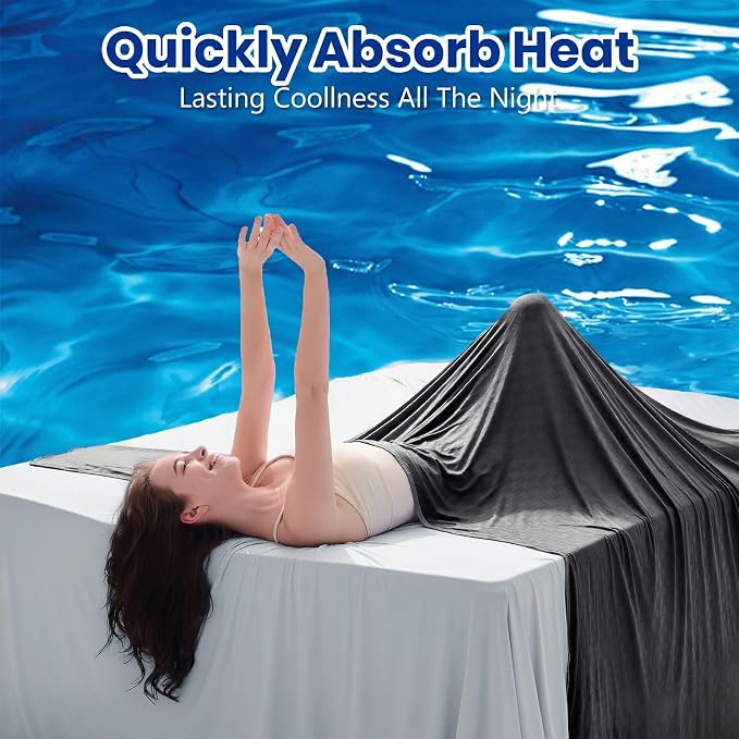 Topcee Cooling Blanket Queen Size- 90"x90" Summer Cooling Throw Blanket - Image 2