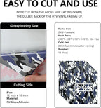 FUNKAKA Camo Army Grey HTV Heat Transfer Vinyl Bundle, 10 Sheets PU HTV Vinyl - Image 2