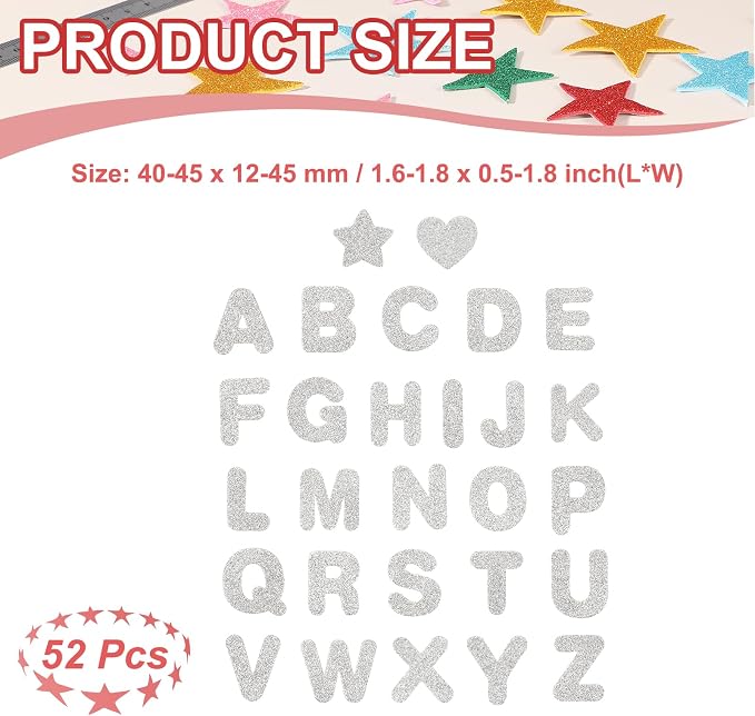 PATIKIL Alphabet Foam Stickers - Image 2