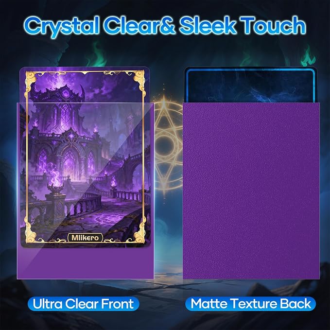 500 Count Card Sleeves, Matte Magic Card Sleeves, Smooth Shuffle & Tear - Image 2