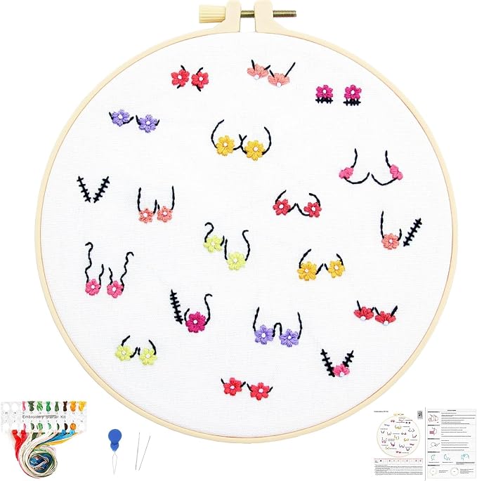 Crafmanoe Flowers Embroidery Kits by Unknown