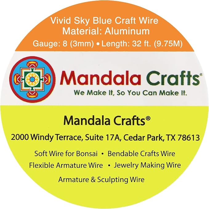 Mandala Crafts 8 Gauge Anodized Aluminum Craft Wire - Image 3