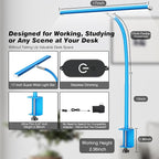 Airlonv LED Desk Lamp for Office Home, Eye-Caring Desk Light - Image 3