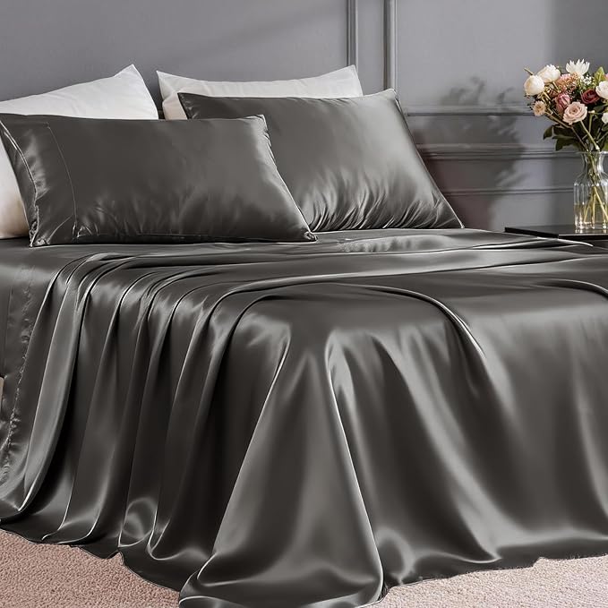 FreshCulture Satin Sheets Twin XL Bed Set by FreshCulture