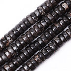 Natural Stone Heishi Beads for Necklace Making, 4 mm x 2 mm Small Flat Round by YUGDRUZY