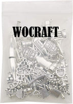 50pcs Craft Supplies Antique Silver Tasting Wine Grape Cocktail Glass Wine - Image 4