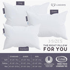 Lincove Cloud Natural Canadian Down Pillow, 500 Thread Count Cotton Shell - Image 5