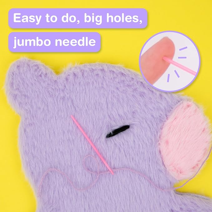 Avenir My First Sewing Kit for Kids Ages 6-8 | Learn to Sew Stuffed Animal - Image 3