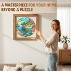 Spring Garden Adult Puzzles Lakeside Cottage Cozy Cabin Lake Scene Butterfly - Image 2