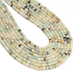 ICAI Beads Natural 2x4mm Rondelle Beads, Abacus Disk Stone Spacer Beads – Loose by CAI+YI+MING