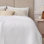 100% Cotton Muslin Blanket King 108" x 90", 6 Layers Breathable and Lightweight - Image 4