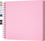 Yopih 10x10 Inch DIY Scrapbook Photo Album, Hardcover Kraft Paper Acid-Free by Yopih
