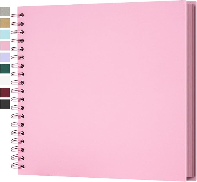 Yopih 10x10 Inch DIY Scrapbook Photo Album, Hardcover Kraft Paper Acid-Free by Yopih