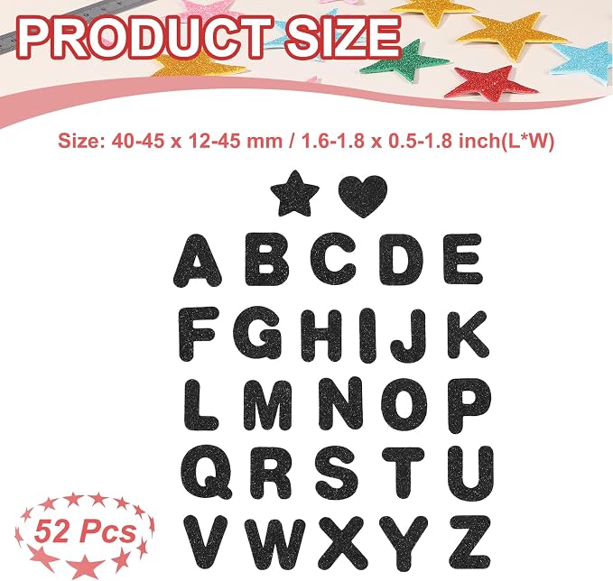 PATIKIL Alphabet Foam Stickers - Image 2