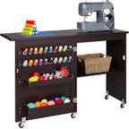 Best Choice Products Folding Sewing Table Multipurpose Craft Station & Side Desk by Unknown