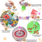 8 Pack Diamond Art Coasters, Wildflowers Diamond Painting Coasters Kits | - Image 3