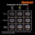 Shuttle Art Glow in the Dark Paint, 26 Colors 3D Fabric Paint - Image 8