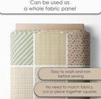 Cotton Satin Patchwork Fabric Panel – 35 Designs, 20×20 cm Squares, Single - Image 4