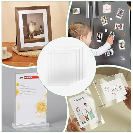 TKOnline 6 PCS Plexiglass Sheets, 8.5" x 11" x 0.04 Clear PET Sheet Panels - Image 4