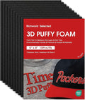 Poolin 10PCS Black 3D Embroidery Puffy Foam Richword Selected 6"x8" 3MM by EmbroideryMachine
