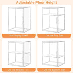 Amllas Acrylic Display Case for Collectibles, Stackable Clear Storage Box/Bins - Image 7